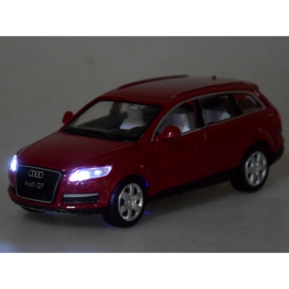 JOKO Kovový model autíčka AUDI Q7 SUV 1:32 so svetlom a zvukom, červené