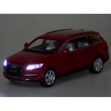 JOKO Kovový model autíčka AUDI Q7 SUV 1:32 so svetlom a zvukom, červené