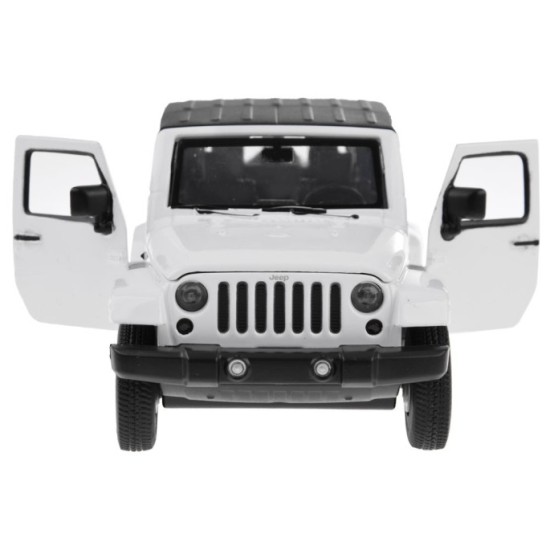 JOKO Kovový Model Autíčka Jeep Wrangler 1:32 so svetlom a zvukom, biele