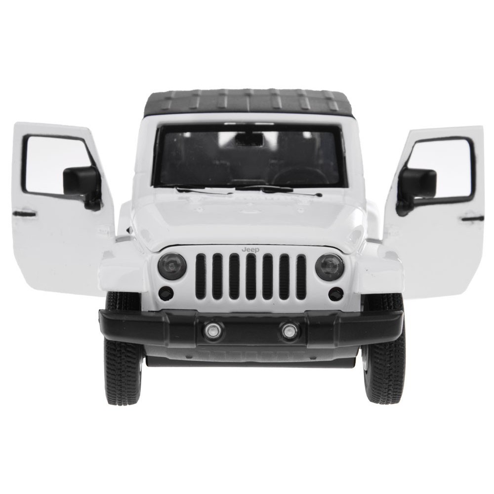 JOKO Kovový Model Autíčka Jeep Wrangler 1:32 so svetlom a zvukom, biele