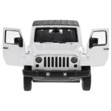 JOKO Kovový Model Autíčka Jeep Wrangler 1:32 so svetlom a zvukom, biele