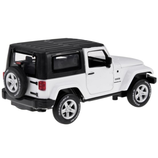 JOKO Kovový Model Autíčka Jeep Wrangler 1:32 so svetlom a zvukom, biele