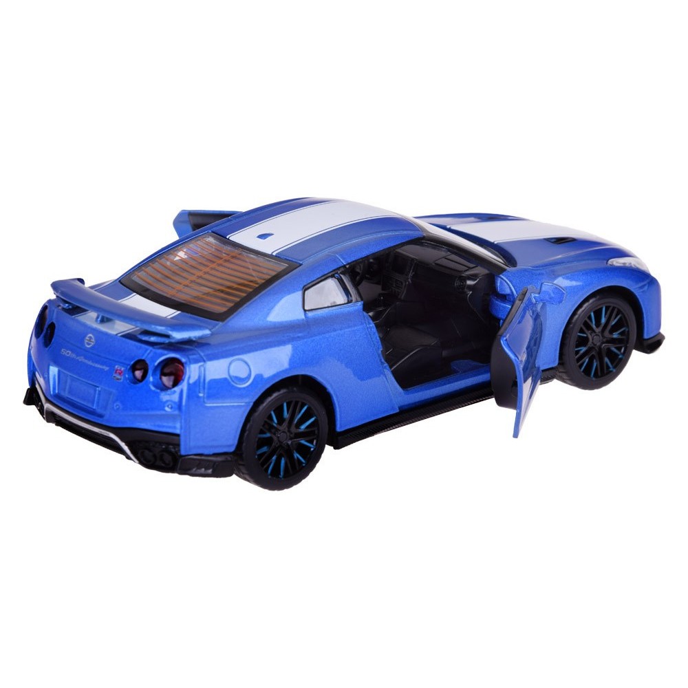 JOKO Kovový Model Auta Nissan GT-R 1:32 so svetlom a zvukom, modré