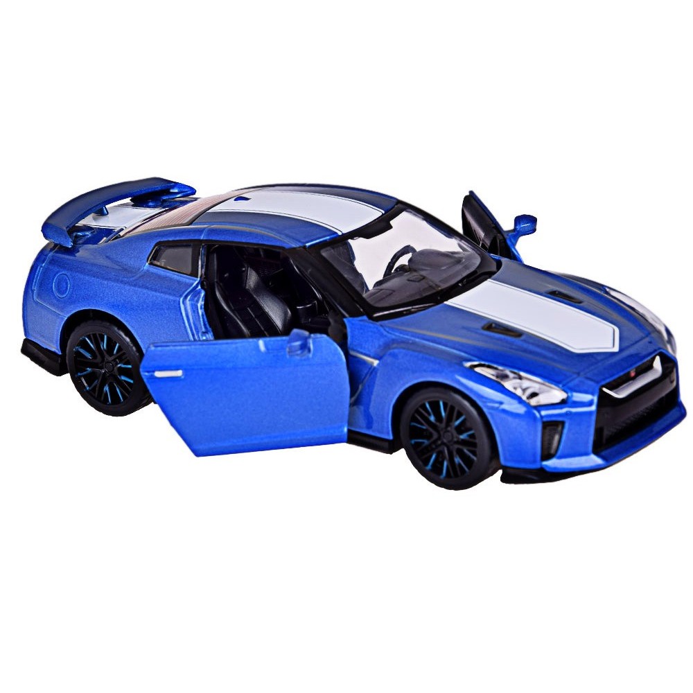 JOKO Kovový Model Auta Nissan GT-R 1:32 so svetlom a zvukom, modré