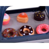 JOKO Sada Detská Kaviareň s Pokladňou, Kávovar na VODU na batérie Espresso, donuty, sladkosti, svetlo a zvuk, malý Barista