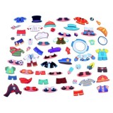 JOKO Magnetická kniha, magnetické Puzzle Povolania Chlapci, Profesie, Policajt, Astronaut, Hasič