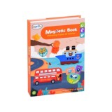 JOKO Magnetická kniha, magnetické Puzzle Autá, Raketa, Autobus, dopravné prostriedky
