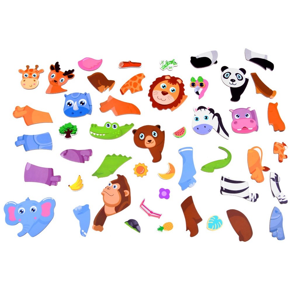 JOKO Magnetická kniha, magnetické Puzzle Zvieratká v Zoo