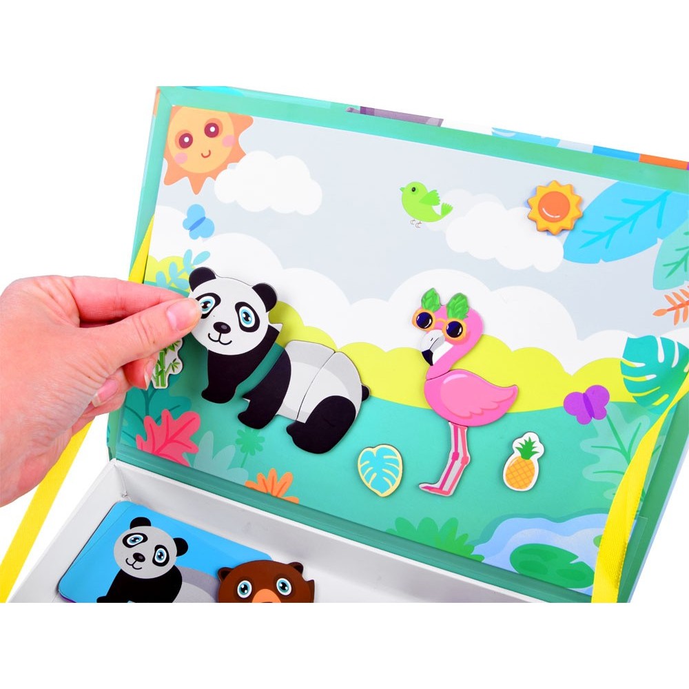 JOKO Magnetická kniha, magnetické Puzzle Zvieratká v Zoo