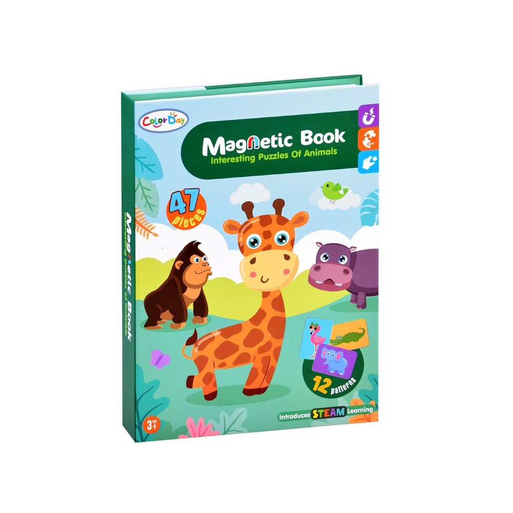 JOKO Magnetická kniha, magnetické Puzzle Zvieratká v Zoo
