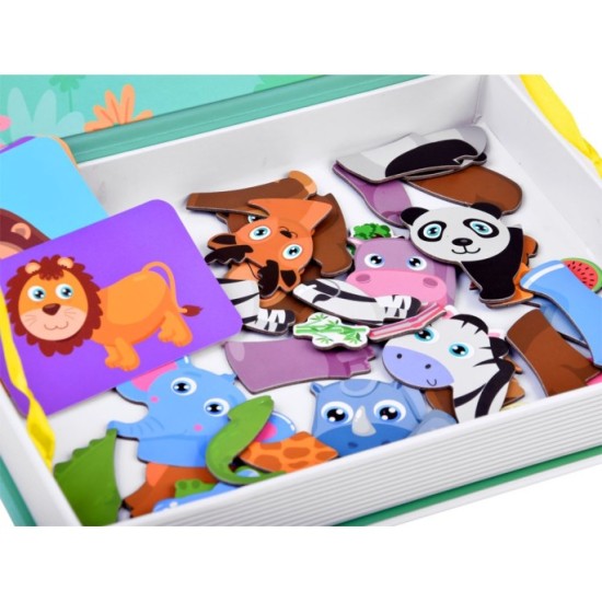 JOKO Magnetická kniha, magnetické Puzzle Zvieratká v Zoo