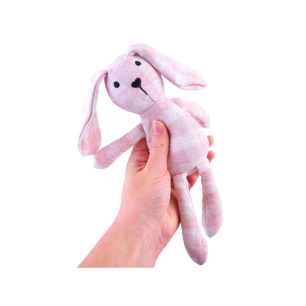 JOKO Bábika Bobas 30cm so Zajačikom + Cumlíky, ružová