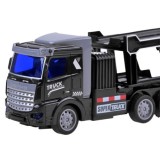 JOKO RC Nákladné auto, Kamión na prepravu áut so svetlom, na diaľkové ovládanie, čierny
