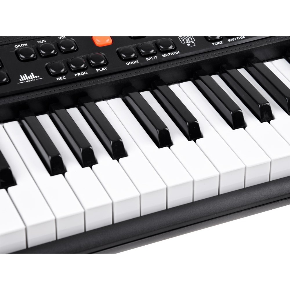 JOKO Detské Klávesy 61 kláves Dynamické s mikrofónom 83cm, čierne