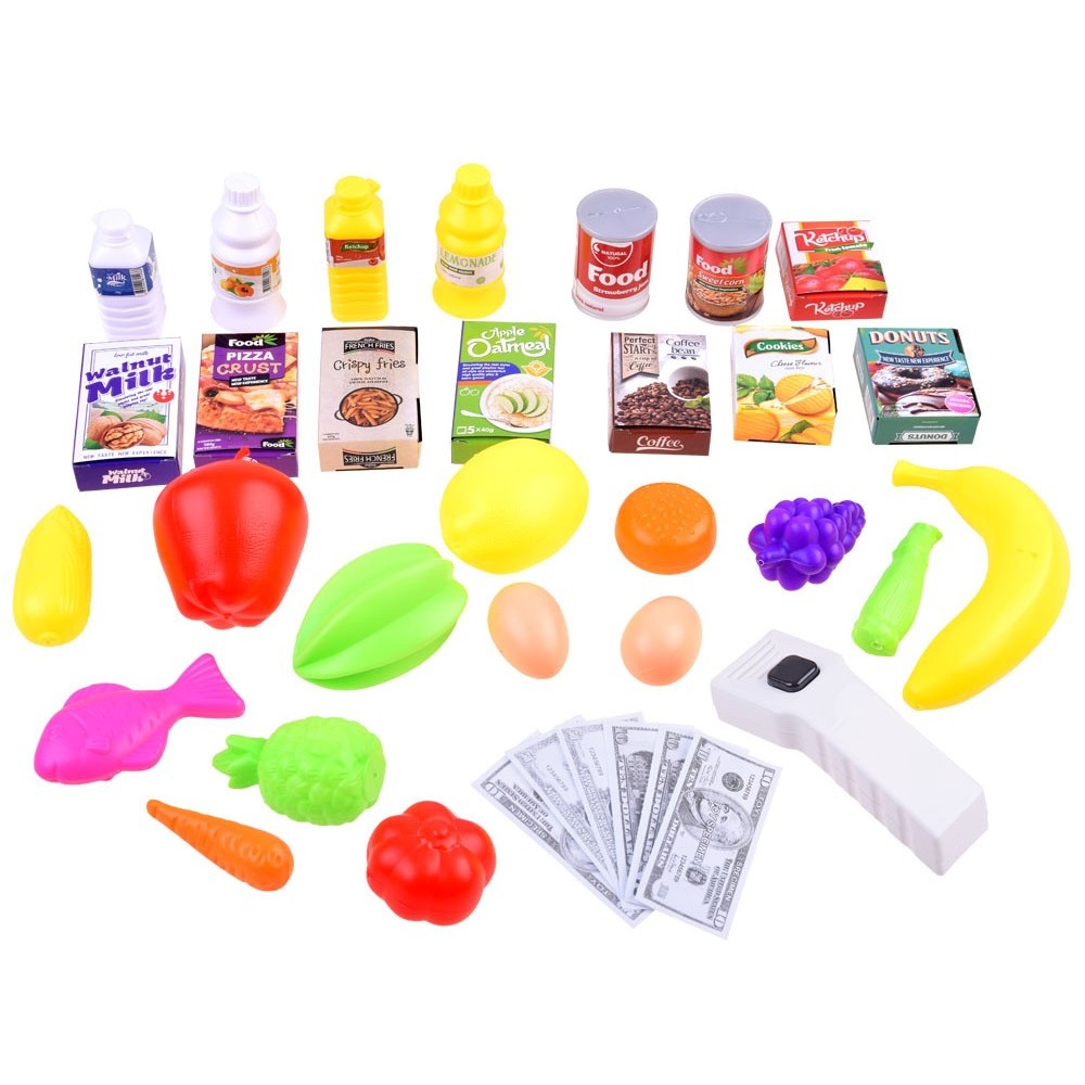 JOKO Detský Obchod, Supermarket + nákupný košík + potraviny