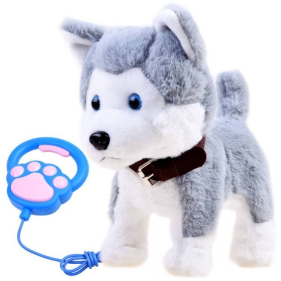 JOKO Interaktívny Psík HUSKY na dotyk so zvukom + vodítko