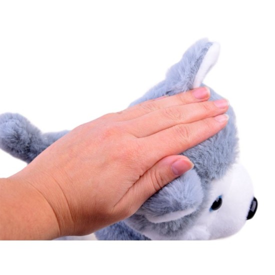 JOKO Interaktívny Psík HUSKY na dotyk so zvukom + vodítko