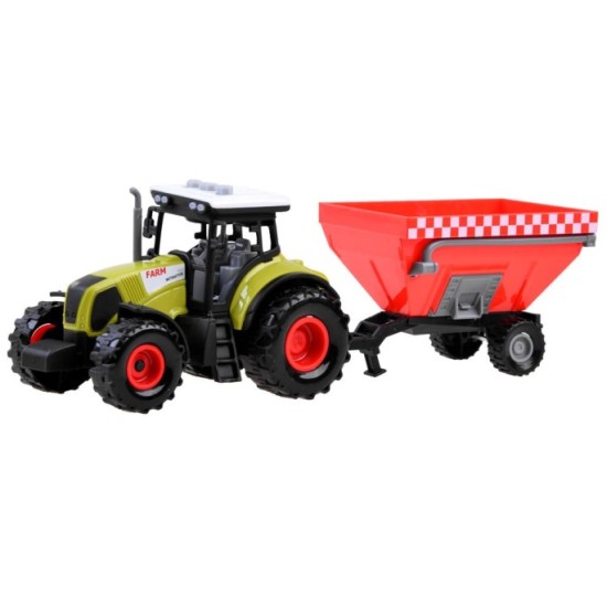 JOKO Sada Traktor s vlečkou 3 kusy, so zvukom a svetlom