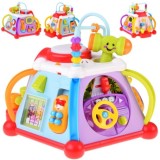 HOLA Toys Interaktívna kocka pre deti so svetlom a zvukom + mikrofón a volant 15v1
