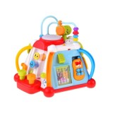 HOLA Toys Interaktívna kocka pre deti so svetlom a zvukom + mikrofón a volant 15v1