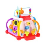 HOLA Toys Interaktívna kocka pre deti so svetlom a zvukom + mikrofón a volant 15v1
