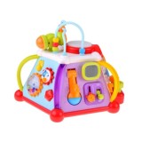 HOLA Toys Interaktívna kocka pre deti so svetlom a zvukom + mikrofón a volant 15v1