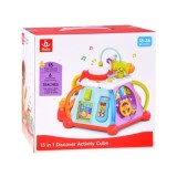 HOLA Toys Interaktívna kocka pre deti so svetlom a zvukom + mikrofón a volant 15v1