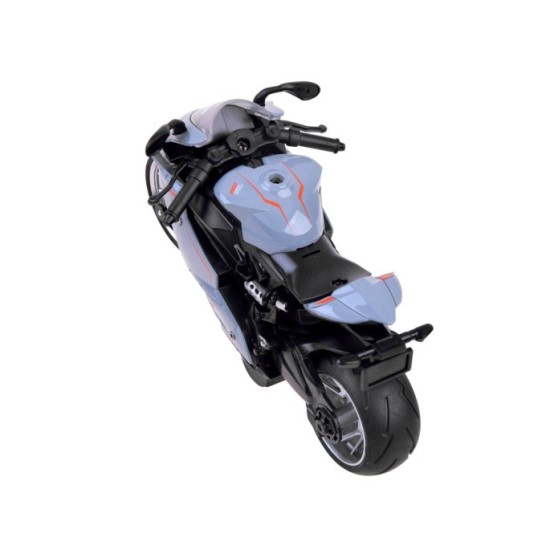 JOKO Kovová Motorka Model na natiahnutie, sivá