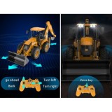 Double Eagle RC Buldozér na diaľkové ovládanie + zadný bager 2v1 39cm