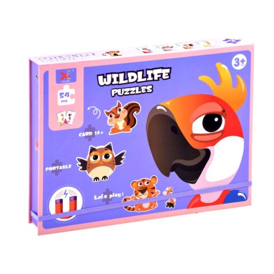 JOKO Magnetické Puzzle Zvieratká, magnetická tabuľa + fixa
