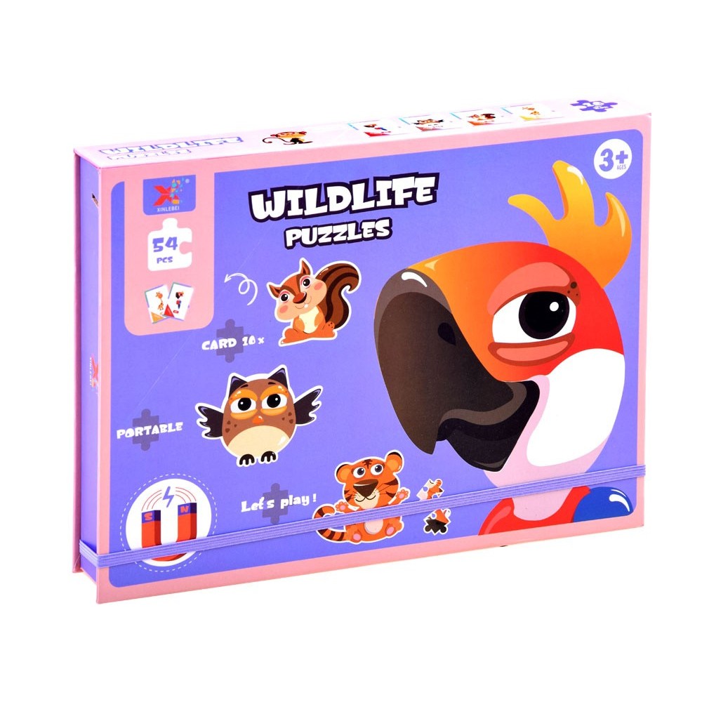 JOKO Magnetické Puzzle Zvieratká, magnetická tabuľa + fixa