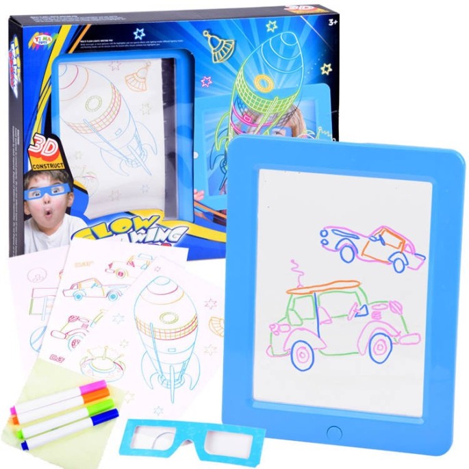 JOKO Podsvietená tabuľa s Neónovými fixami + 3D okuliare