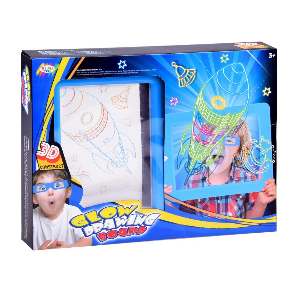 JOKO Podsvietená tabuľa s Neónovými fixami + 3D okuliare