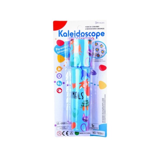 JOKO Veľký KALEIDOSKOP pre deti Forest, otočný, modrý