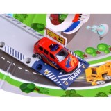 JOKO Veľké Parkovisko s Elektrickým Výťahom, čerpacia stanica, vrtulník, 2 kovové autíčka + Podložka Mesto