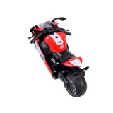 JOKO Kovová Motorka Model na natiahnutie, červená
