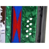 JOKO Veľký detský akordeón, harmonika pre deti 23cm x 23cm, zelený