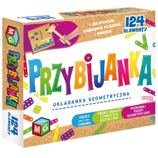 Multigra Zatĺkačka s korkovou podložkou 124ks + obrázkové predlohy