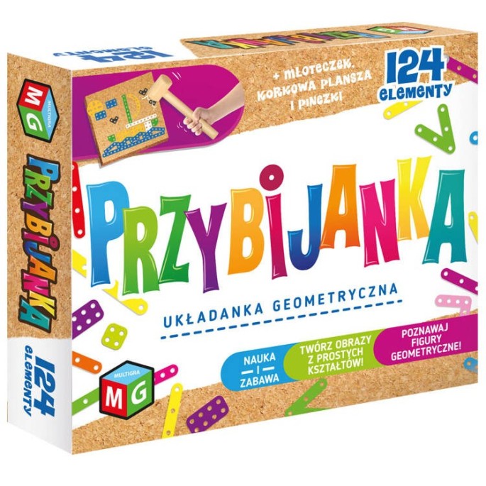 Multigra Zatĺkačka s korkovou podložkou 124ks + obrázkové predlohy