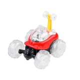 JOKO RC Auto Twister, bláznivé auto na diaľkové ovládanie + svetlo + hudba, červené