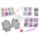 JOKO Kreatívna súprava 5D Diamantové obrázky MAGIC, Diamantové maľovanie pre deti, sladkosti, zmrzlina
