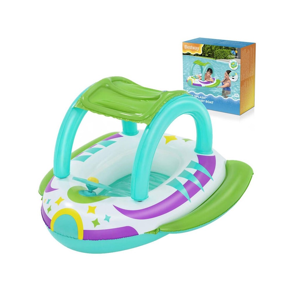 Bestway 34149 Nafukovacie vesmírna loďka Space Boat pre deti s volantom a striežkou