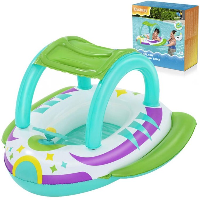 Bestway 34149 Nafukovacie vesmírna loďka Space Boat pre deti s volantom a striežkou