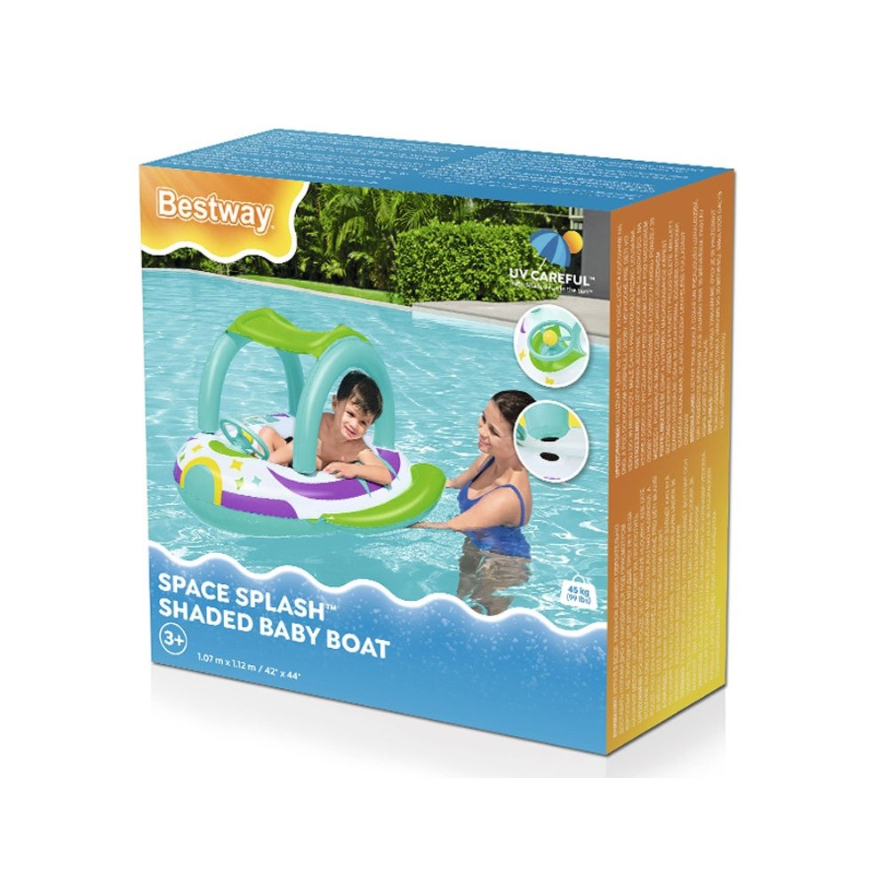 Bestway 34149 Nafukovacie vesmírna loďka Space Boat pre deti s volantom a striežkou