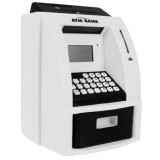 JOKO Detský Interaktívny Bankomat na Peniaze, Pokladnička na batérie + bankomatová karta, čierny