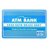 JOKO Detský Interaktívny Bankomat na Peniaze, Pokladnička na batérie + bankomatová karta, modrý