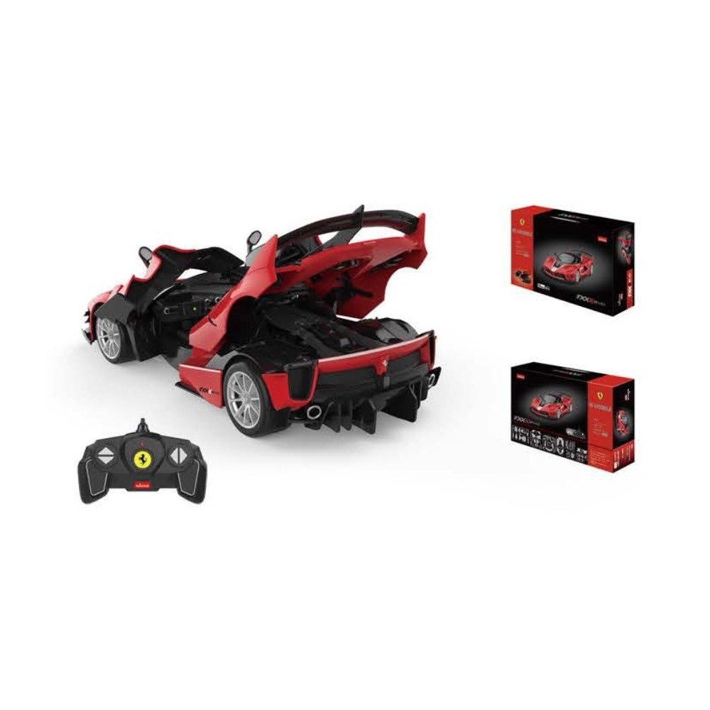 Rastar Konštrukčné autíčko RC Auto Ferrari FXX-K 1:18  Building kit na diaľkové ovládanie, červené