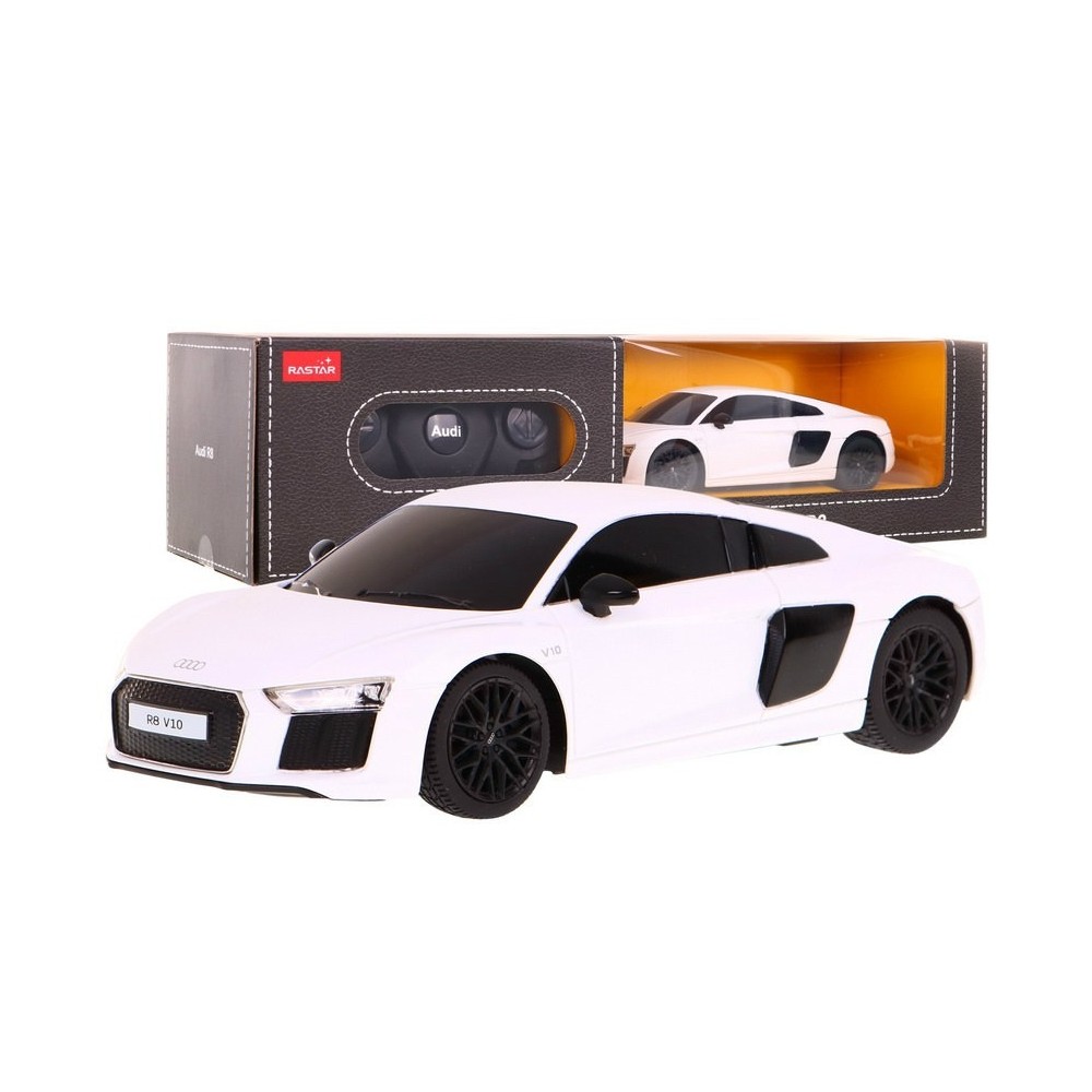 RASTAR RC Auto Audi R8 1:24 na diaľkové ovládanie, biele