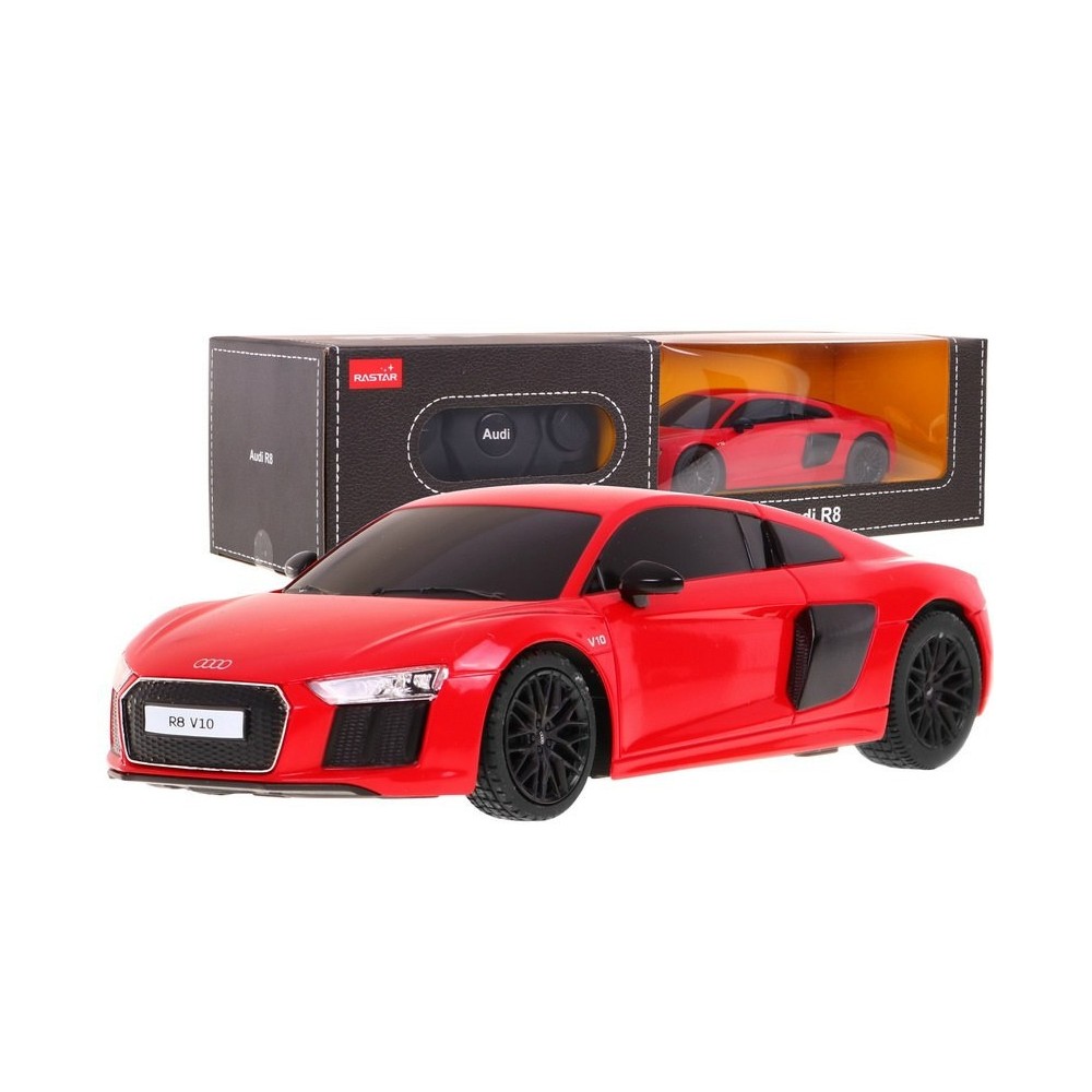 RASTAR RC Auto Audi R8 1:24 na diaľkové ovládanie, červené