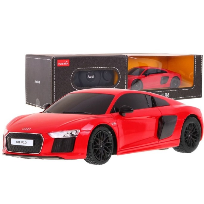 RASTAR RC Auto Audi R8 1:24 na diaľkové ovládanie, červené